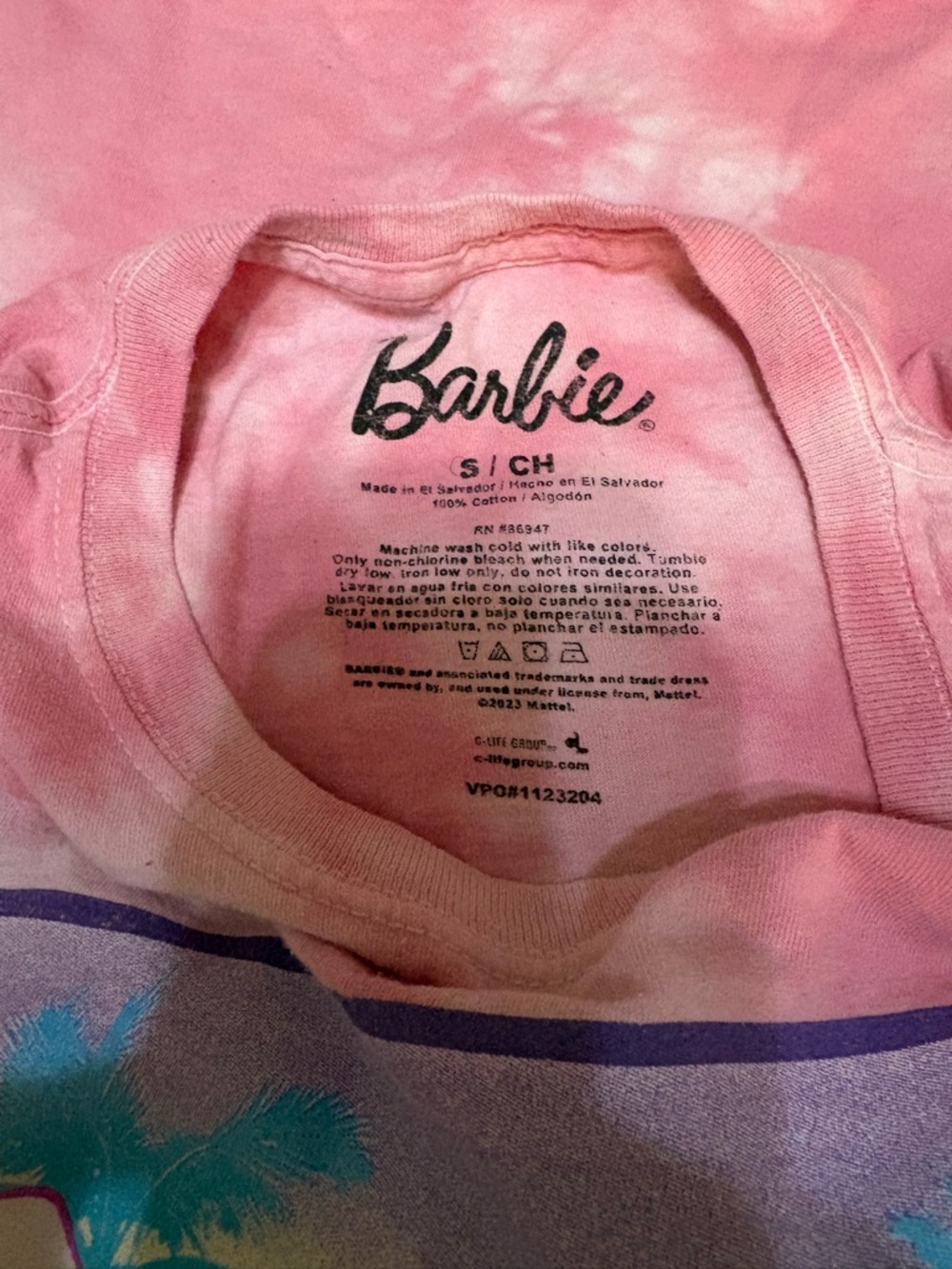 Barbie Pink Tie-Dye Dream Car Graphic Tee - Picture 5 of 6